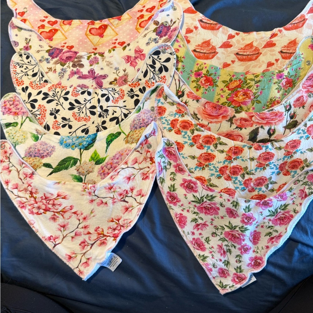 Floral and Patterned Bandana Set